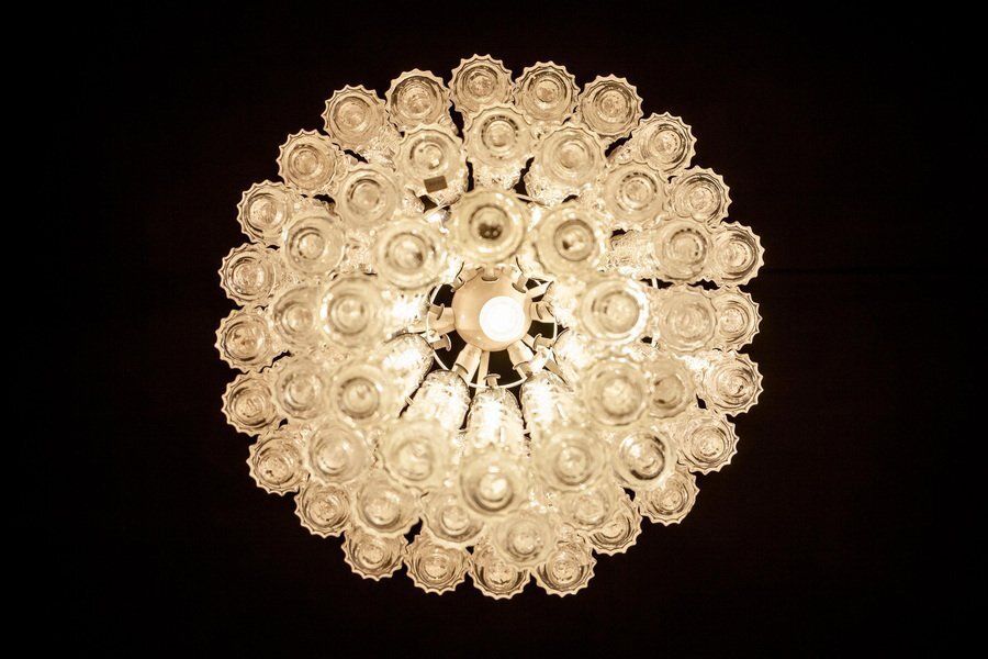 Murano Art Glass Chandelier By Aureliano Toso, 1950 photo vinterior