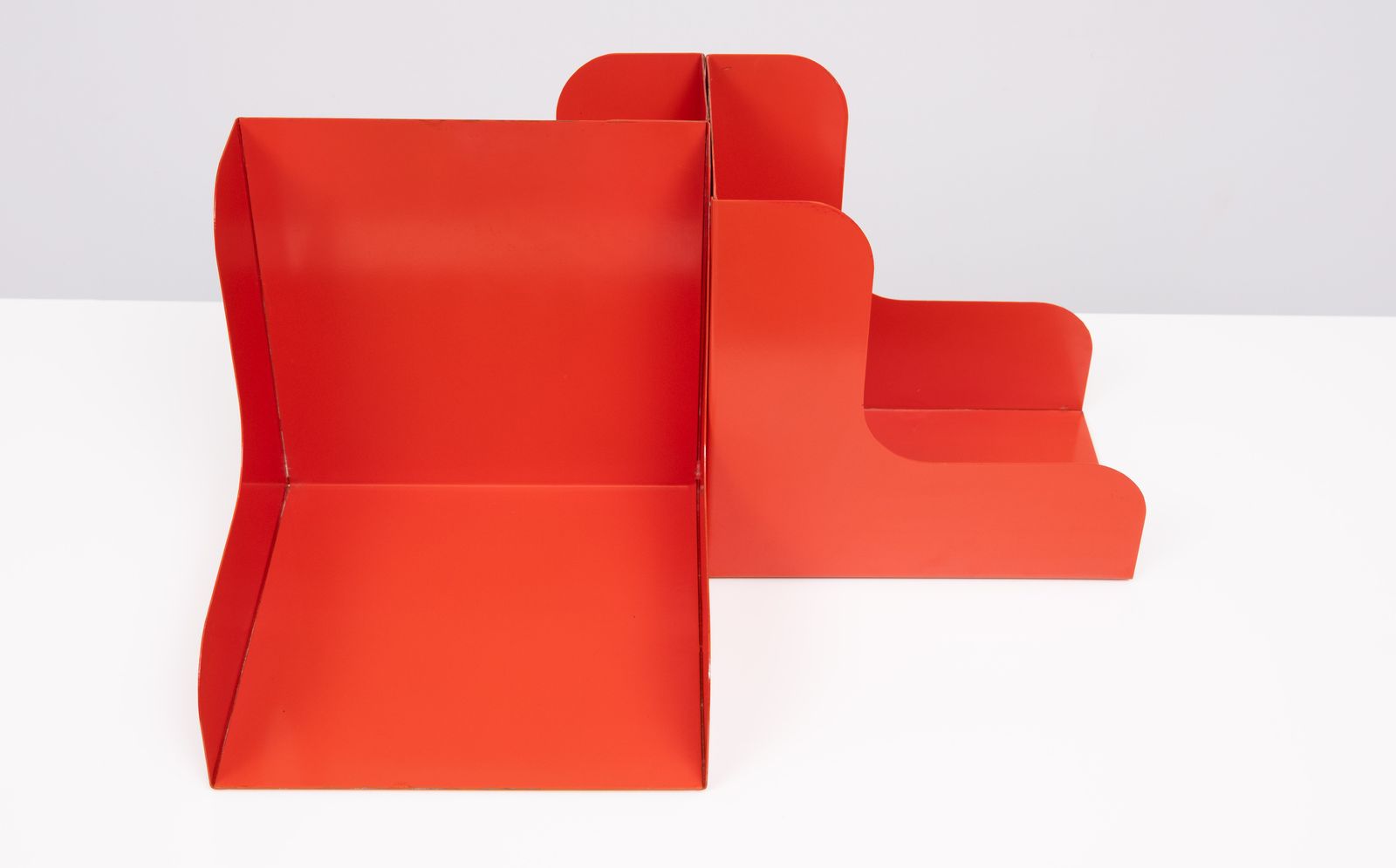 Enzo Mari Modular Metal Lp Record Holder Set Of 3 1965 Italy photo vinterior
