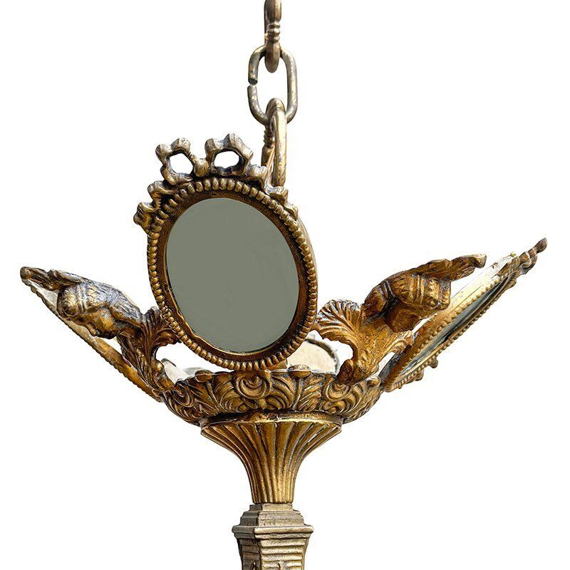 photo buy First Half Of The 20th Century Golden Bronze Chandelier