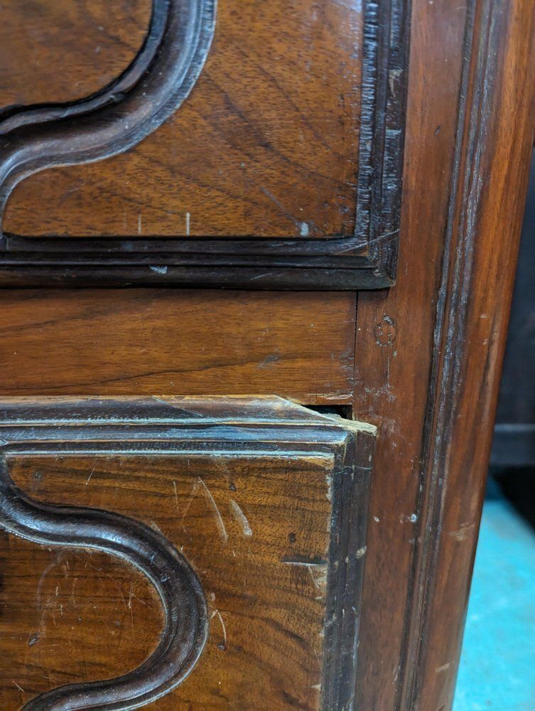 18th Century Louis XIV Solid Walnut Chest Of Drawers photo Furniture
