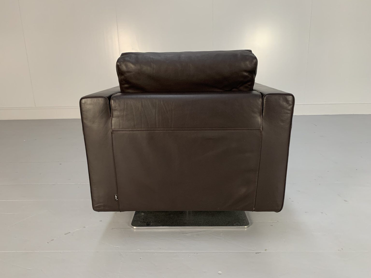 photo for sale Vitra “Park” 2 Sofa & Armchair Suite – In Dark Brown Leather