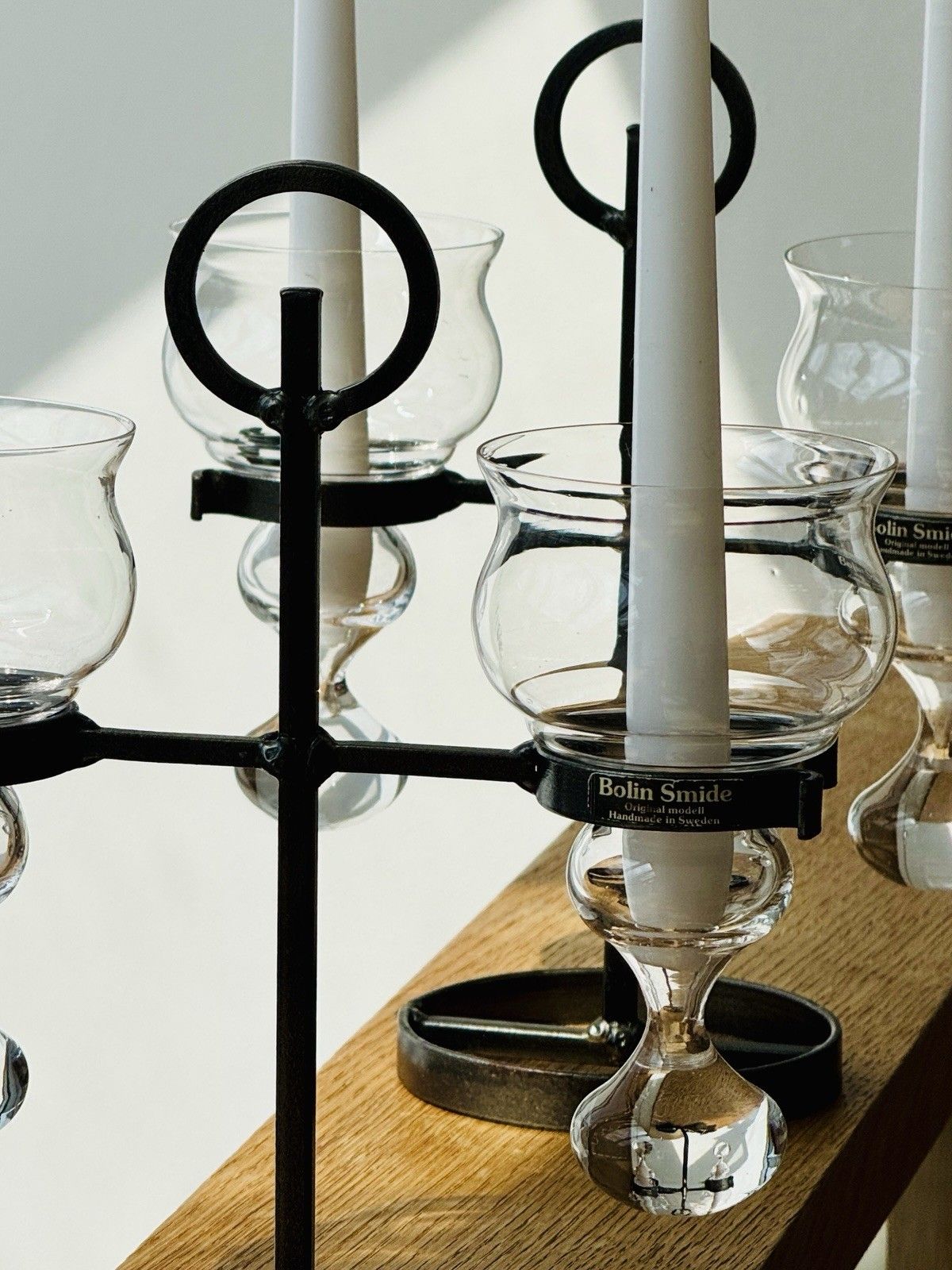 A Pair Of Vintage Scandinavian Candelabras Bolin Smide Sweden Bertil Vallien photo furniture