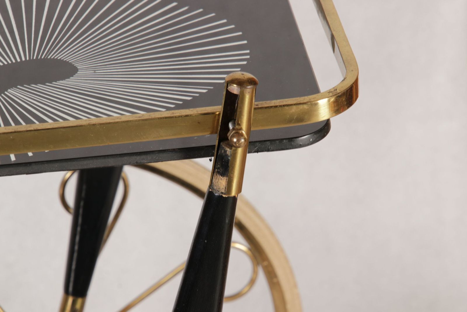 1419.0 Tea Serving Cart By Cesare Lacca For Cesare Lacca, Italy, 1950s photo