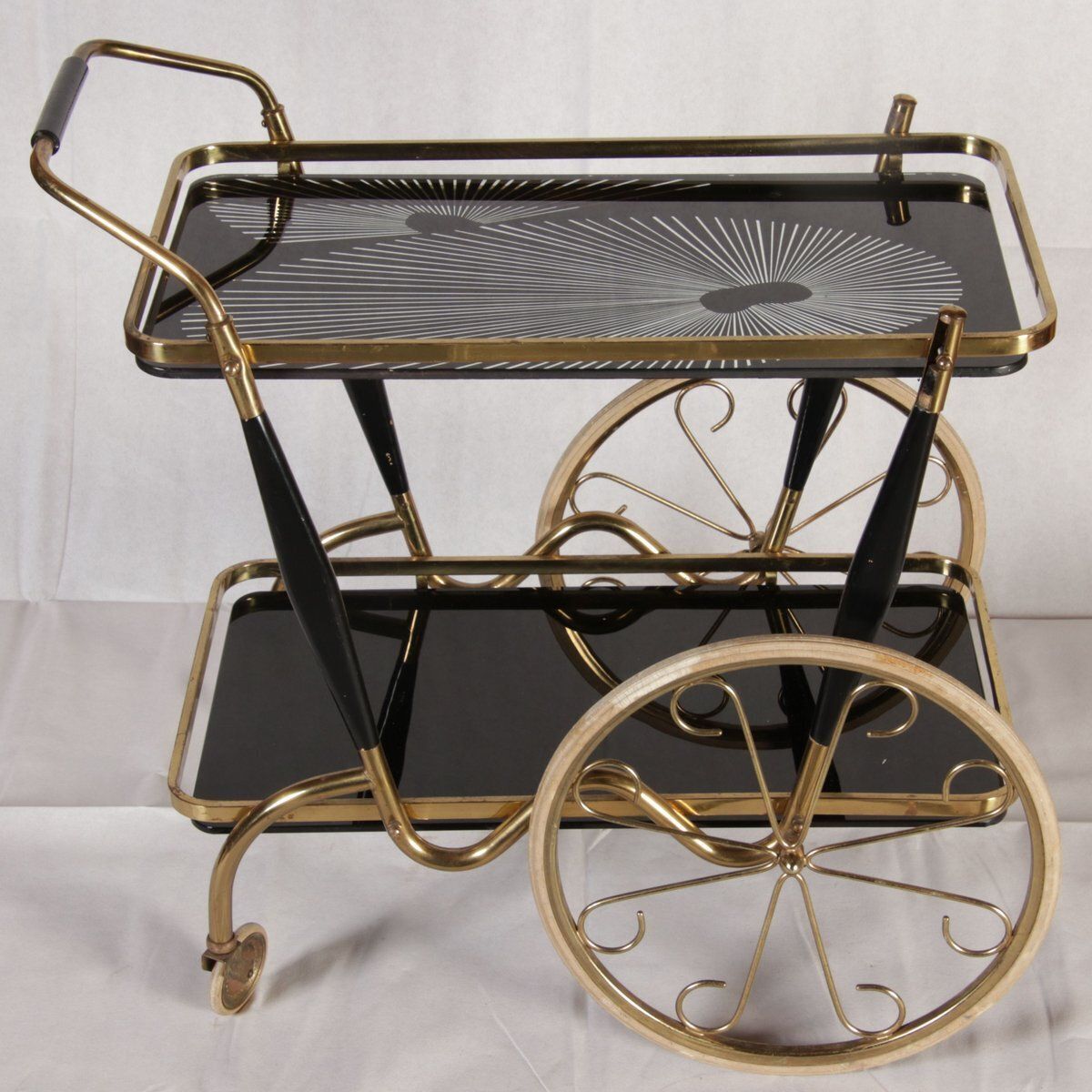 photo vinterior Tea Serving Cart By Cesare Lacca For Cesare Lacca, Italy, 1950s