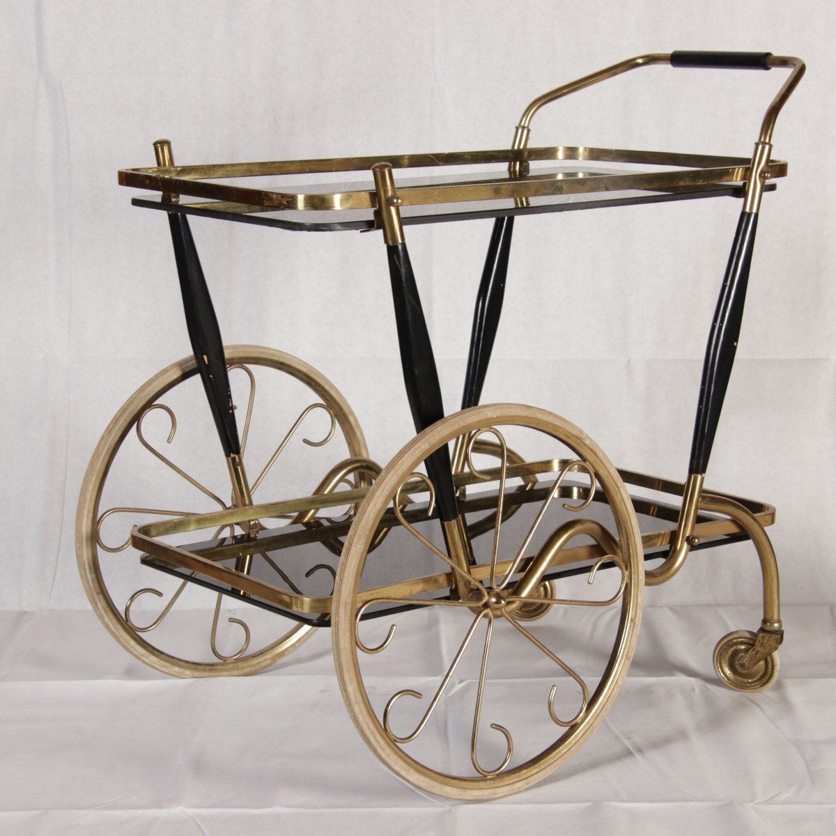 photo vintage Tea Serving Cart By Cesare Lacca For Cesare Lacca, Italy, 1950s