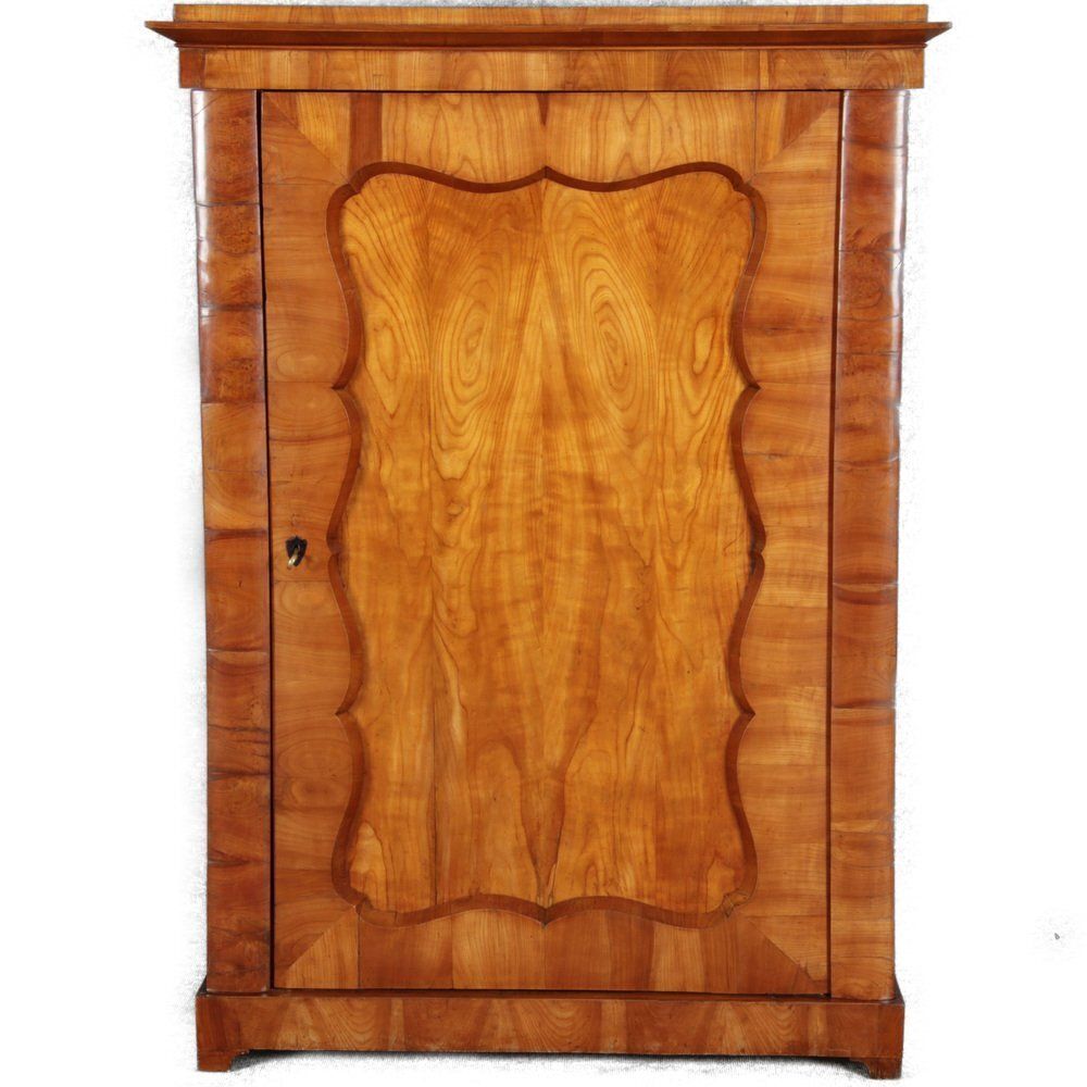 Antique Viennese Biedermeier Cabinet In Walnut, 1820s photo furniture