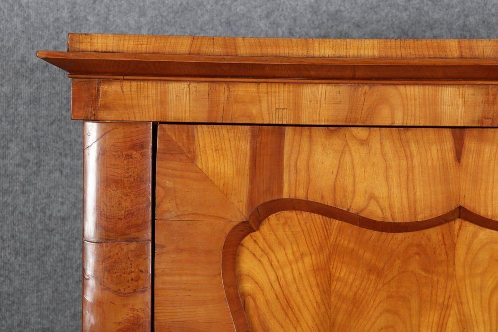 1641.0 Antique Viennese Biedermeier Cabinet In Walnut, 1820s photo
