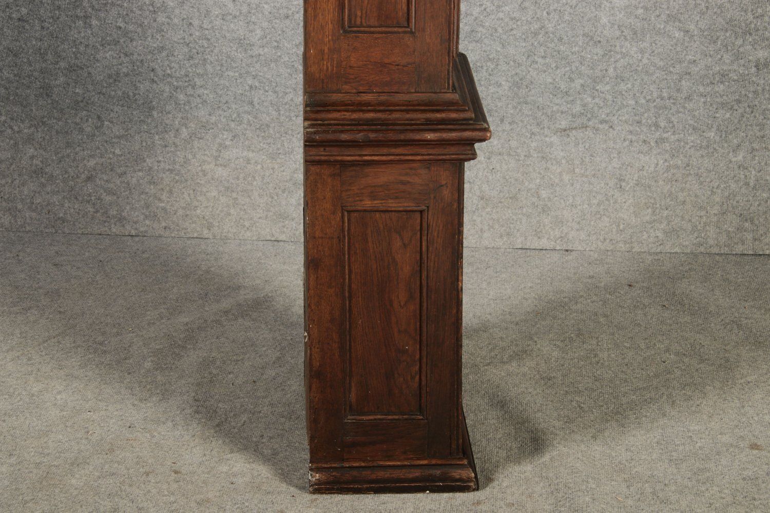 photo for sale Large Antique Baroque Grandfather Clock In Oak, 1750
