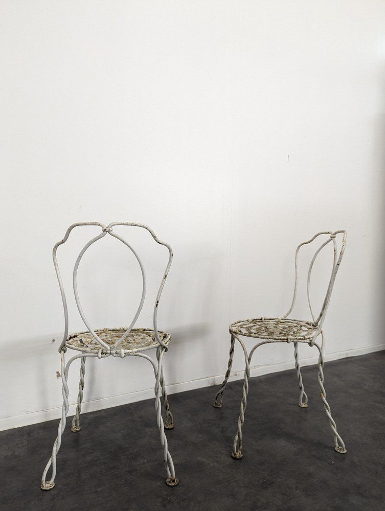 Set Of 19th Century Vachon Edition Garden Chairs photo for sale