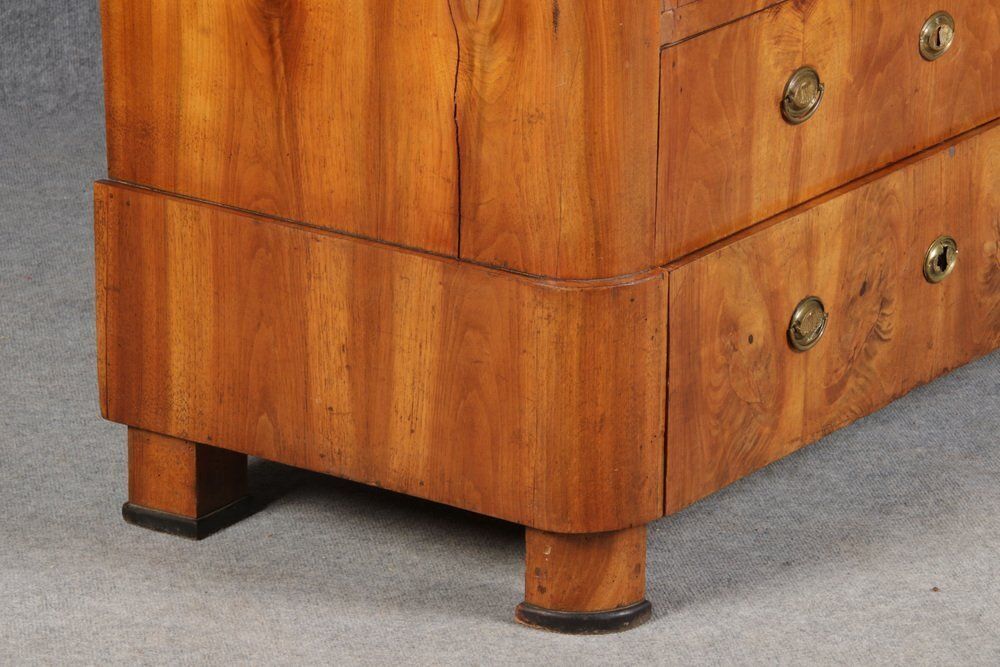 photo furniture Ancient Biedermeier Walnut Chest Of Drawers, 1850s