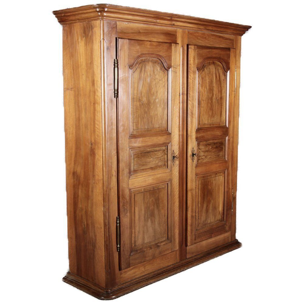 Baroque Wardrobe In Walnut, Freiburg, Switzerland, 1800s photo furniture