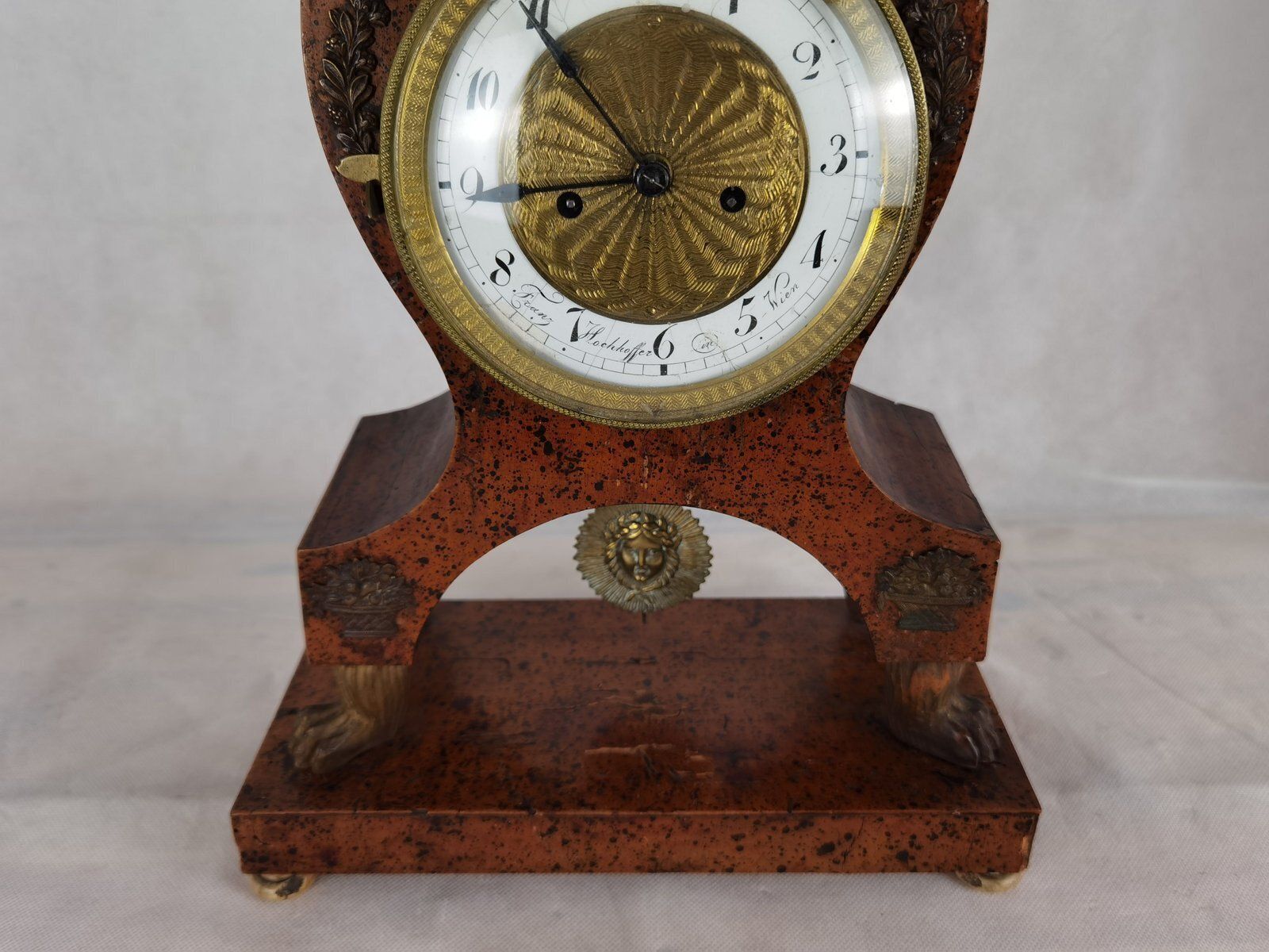 photo for sale Biedermeier Clock By Franz Hochhoffer, Vienna, Austria, 1820s