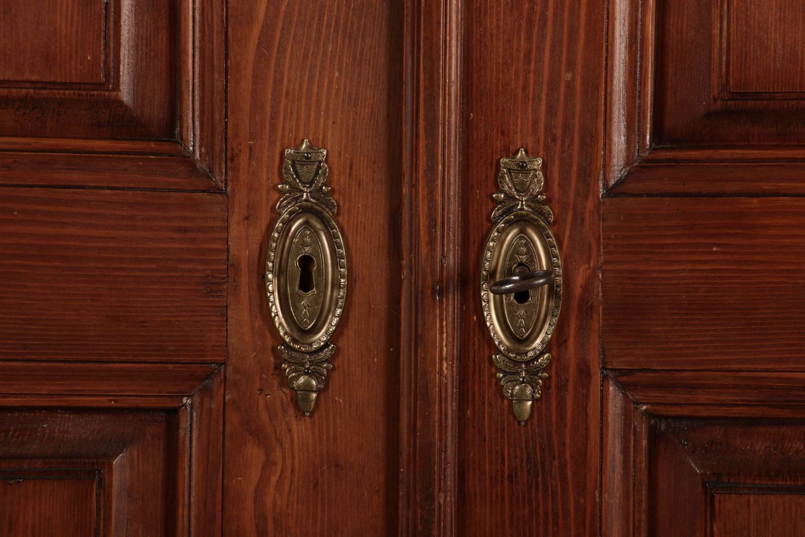 photo furniture 19th Century Biedermeier Stained Walnut Softwood Cabinet, 1840s