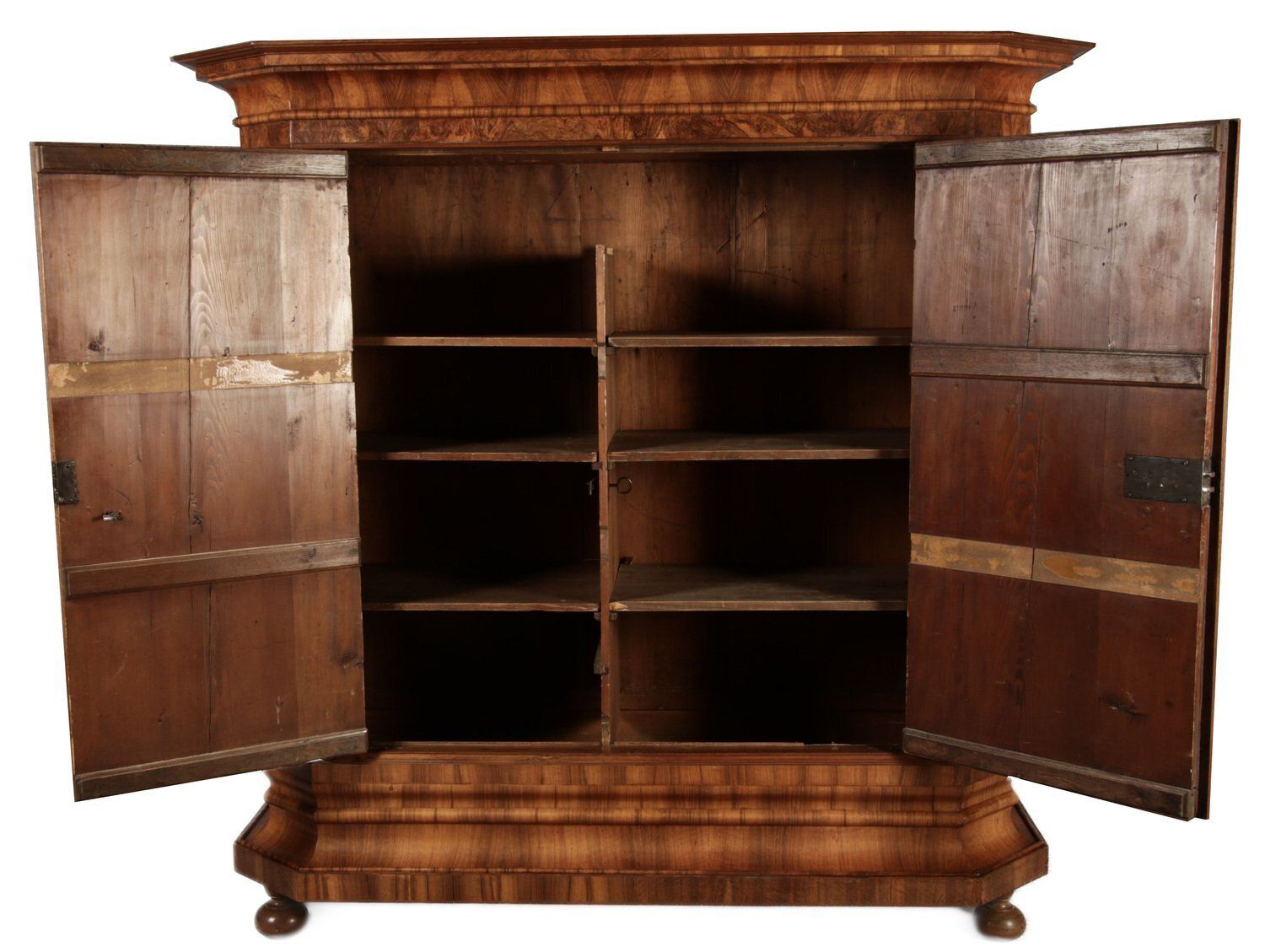 18th Century Baroque Walnut Wood Cabinet, 1740s photo Furniture