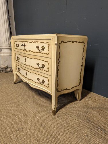 20th Century Leleu Style Chest Of Drawers With Brass Feet photo furniture