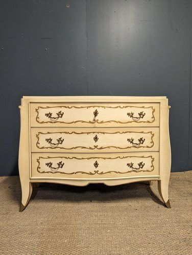 20th Century Leleu Style Chest Of Drawers With Brass Feet photo vinterior