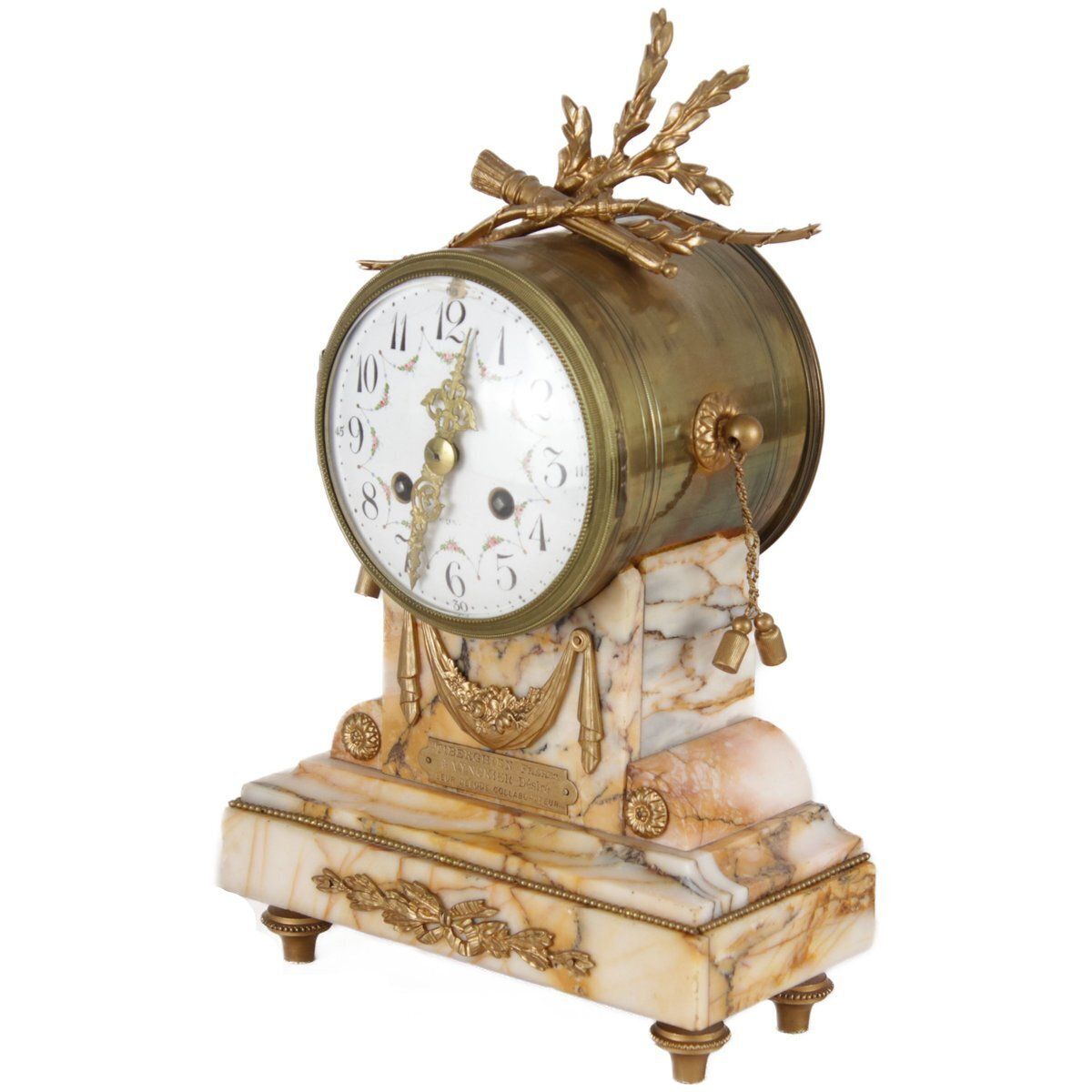 French Pendulum Mantel Clock, 1880s photo for sale
