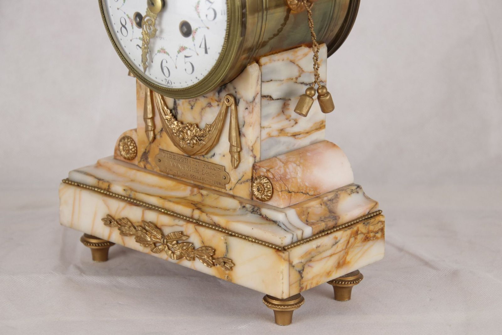 French Pendulum Mantel Clock, 1880s photo vinterior