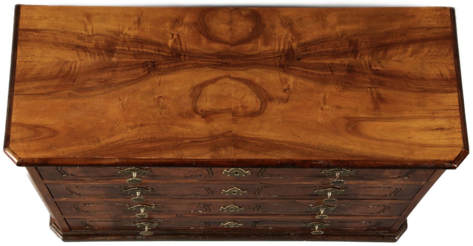18th Century Baroque Chest Of Drawers In Walnut, 1750s photo Furniture