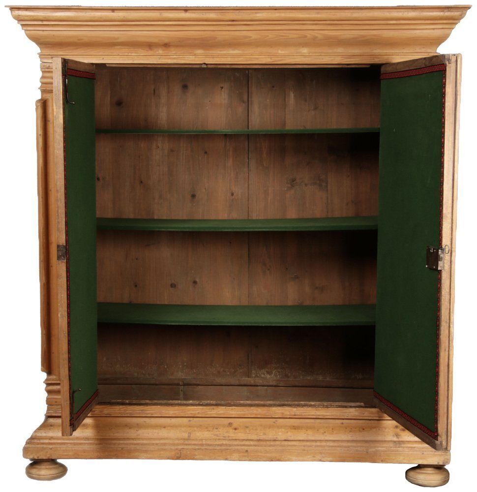 Antique Wardrobe In Softwood, Frankfurt, Germany, 1750s photo Furniture