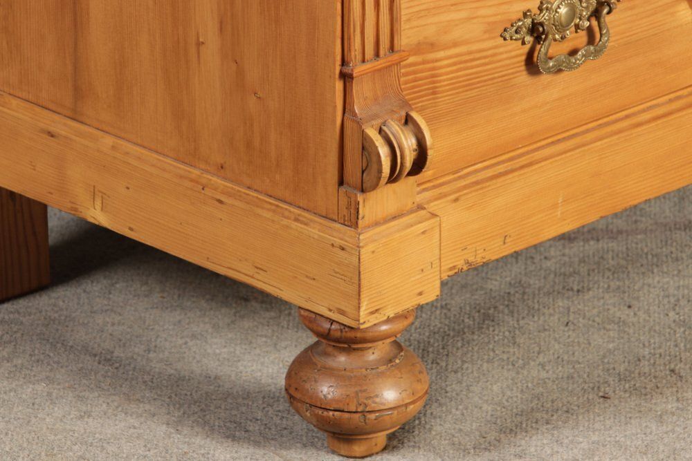 photo vintage Antique Secretaire In Softwood, 1880