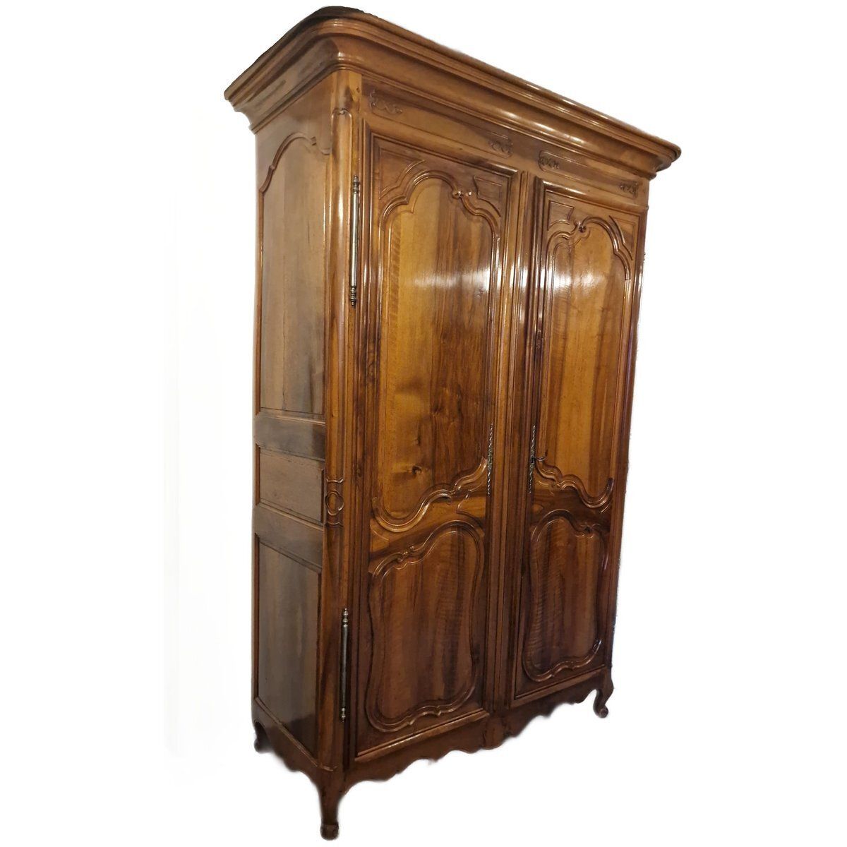 Antique French Baroque Cabinet In Walnut, 1750 photo furniture