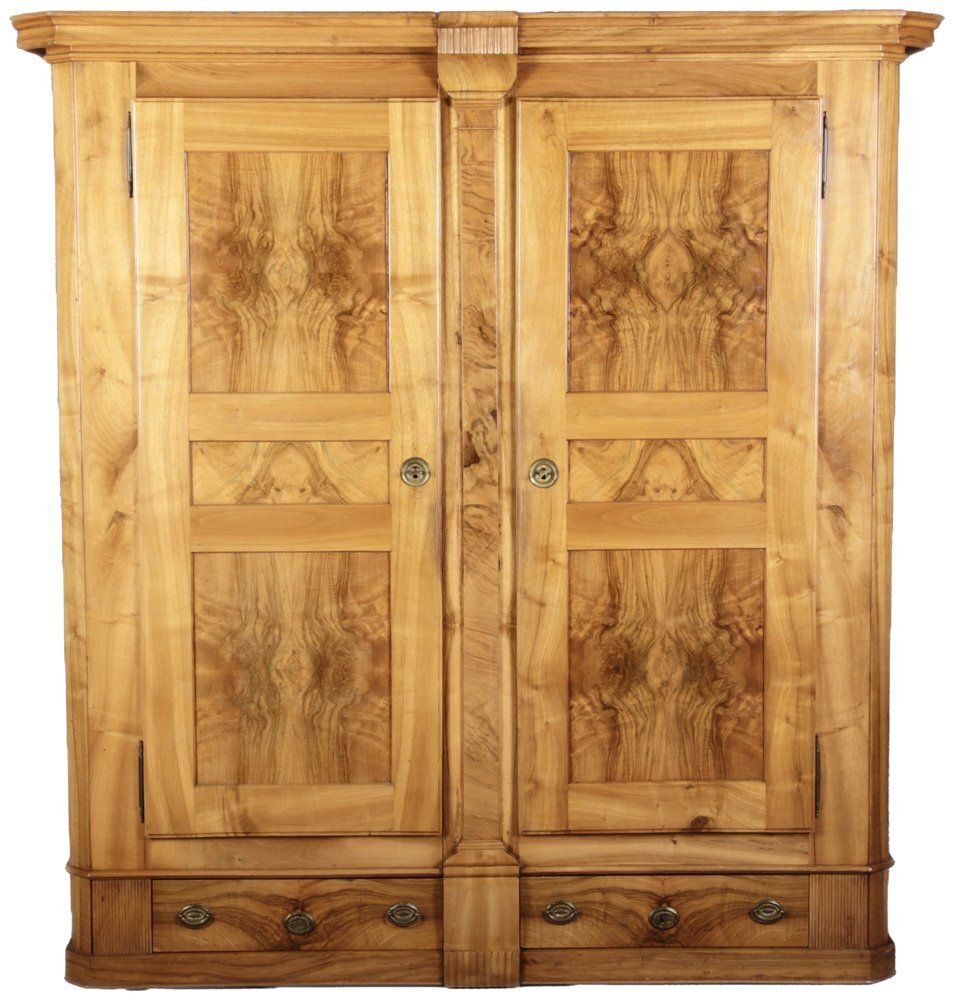Antique Louis XVI Biedermeier Walnut Cabinet, 1800s