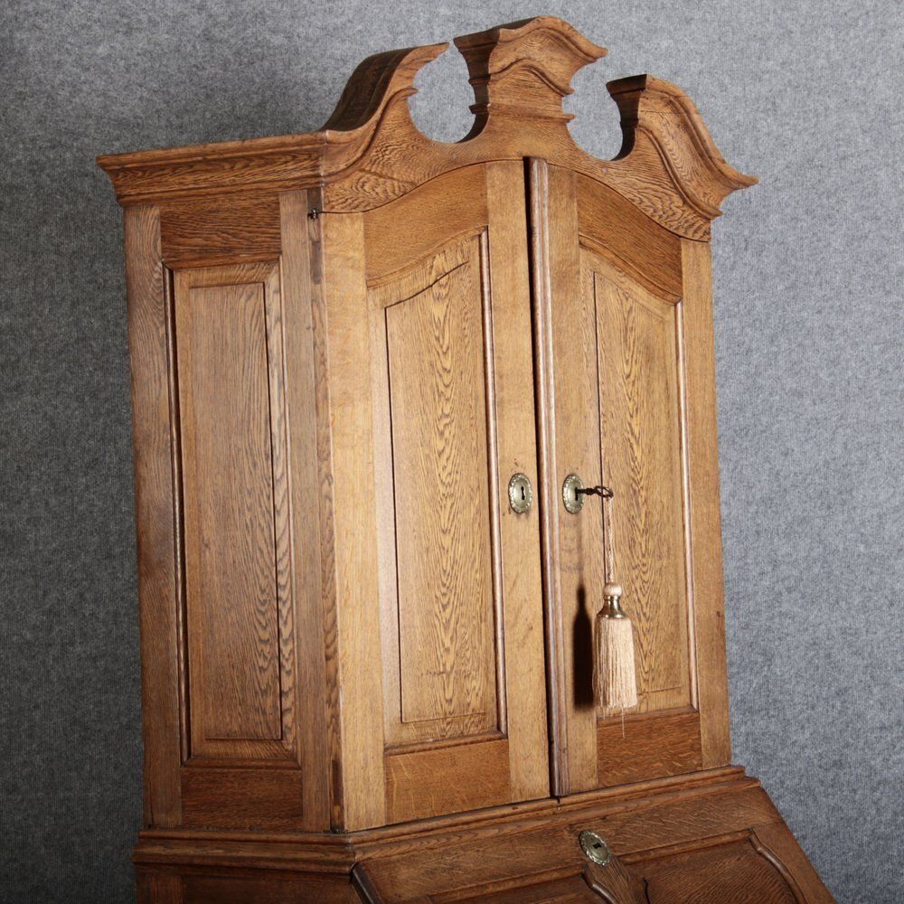 photo buy Antique Baroque Secretary In Oak, 1740