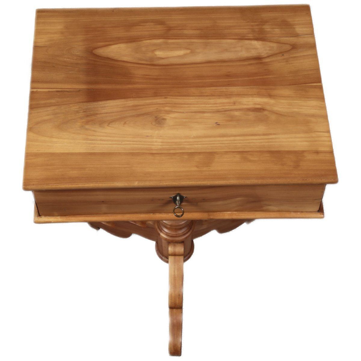 Antique 19th Century Biedermeier Sewing Table In Cherry Wood, 1840 photo 863.0