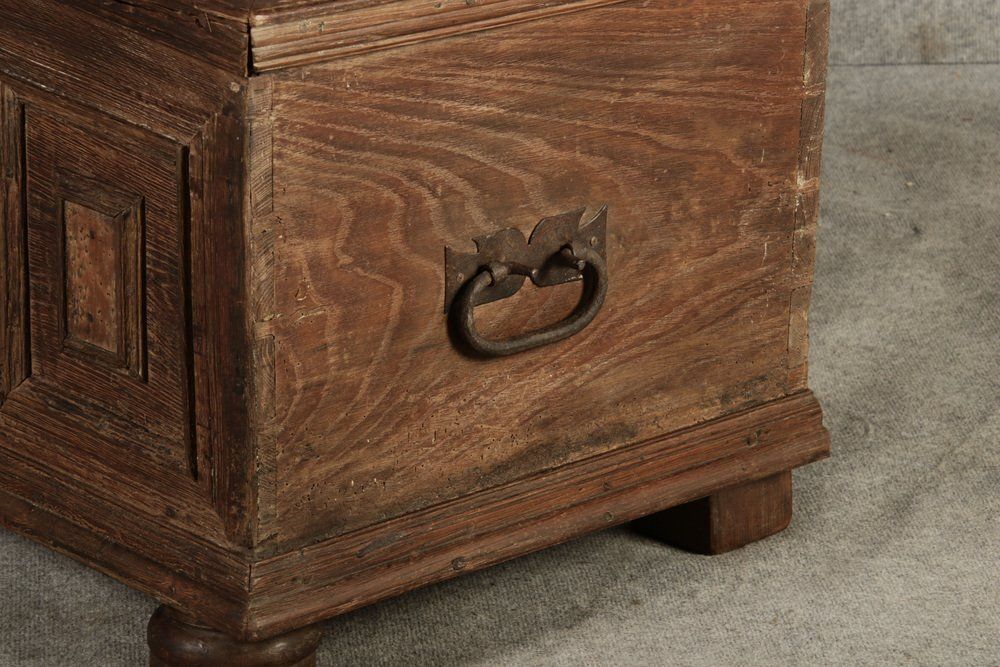 Antique Small Baroque Chest In Oak, 1750 photo 863.0