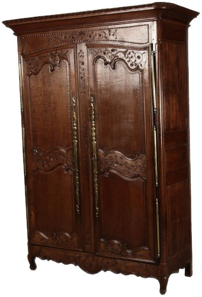 Antique Baroque Cabinet In Oak, 1820 photo for sale