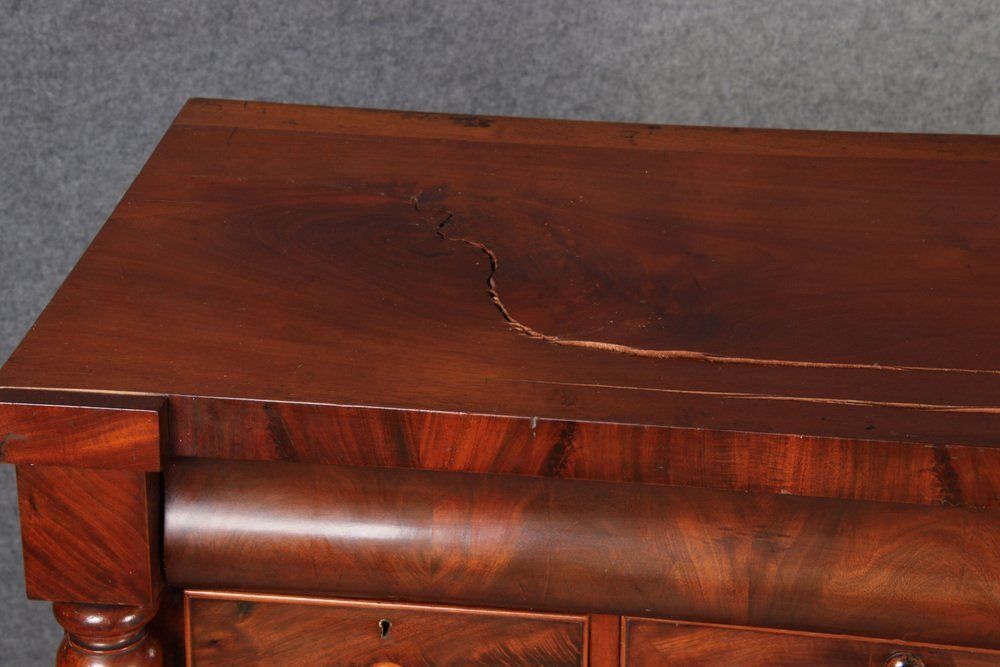 photo buy Antique English Victorian Chest Of Drawers In Mahogany, 1850