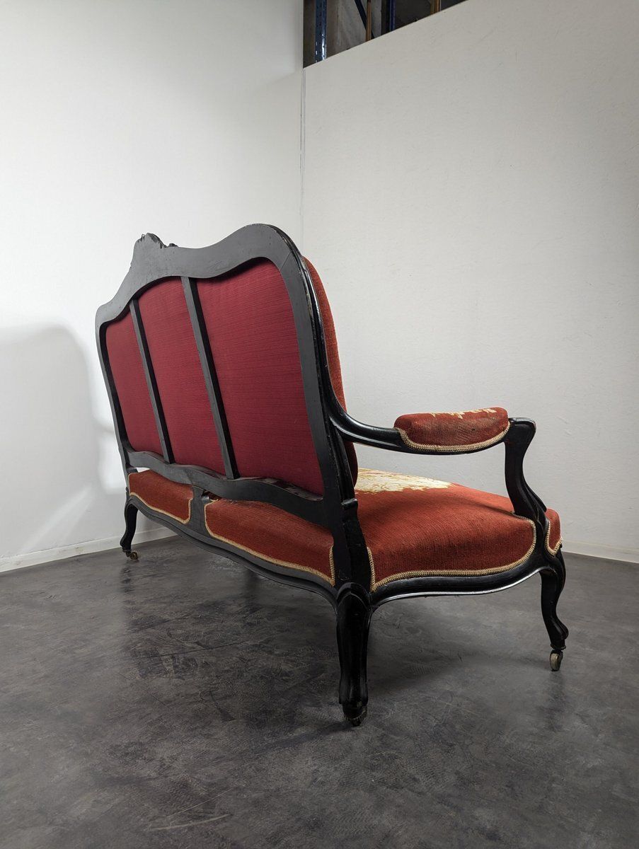 photo for sale Napoleon III Noici Wooden Living Room, Set Of 3