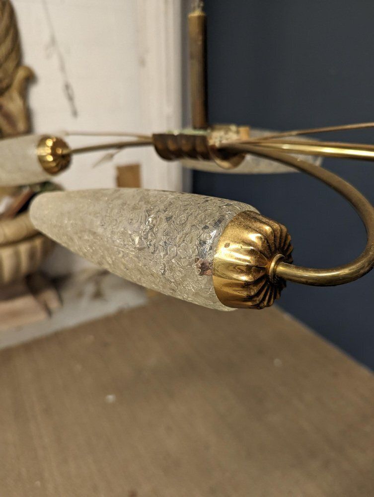 Chandelier In The Style Of Arlus, 1970s photo for sale