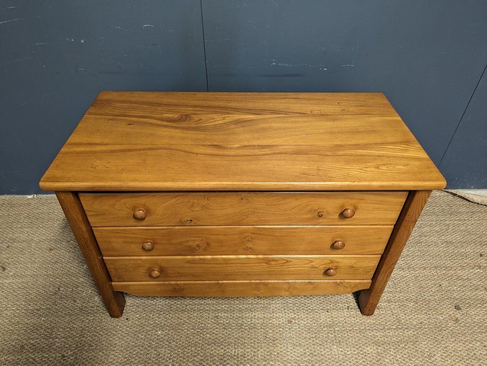 Elm Chest Of Drawers, 1980s photo for sale