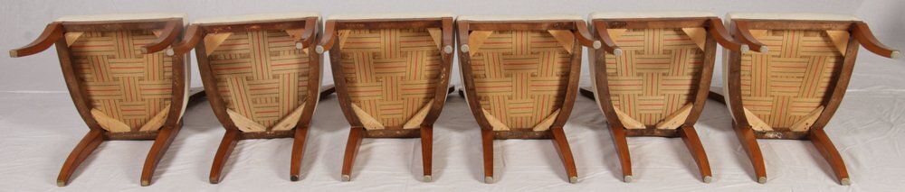 photo buy Antique Biedermeier Chairs, Vienna, Austria, 1820s 1830s, Set Of 6