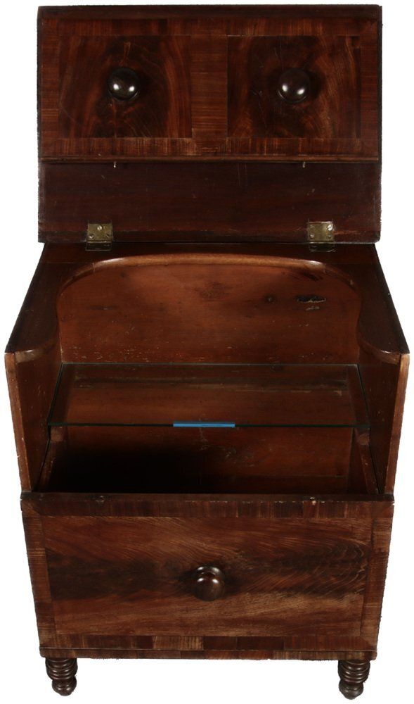 Small Antique English House Bar In Mahogany, 1840 photo Furniture