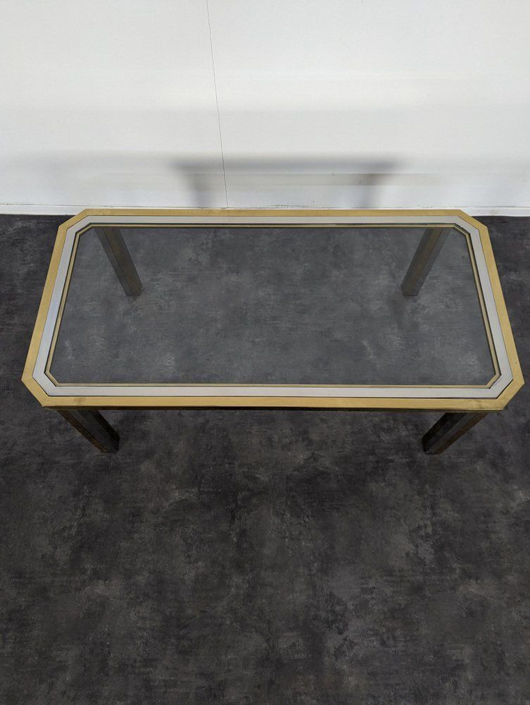 Hollywood Recency Table In Glass photo for sale