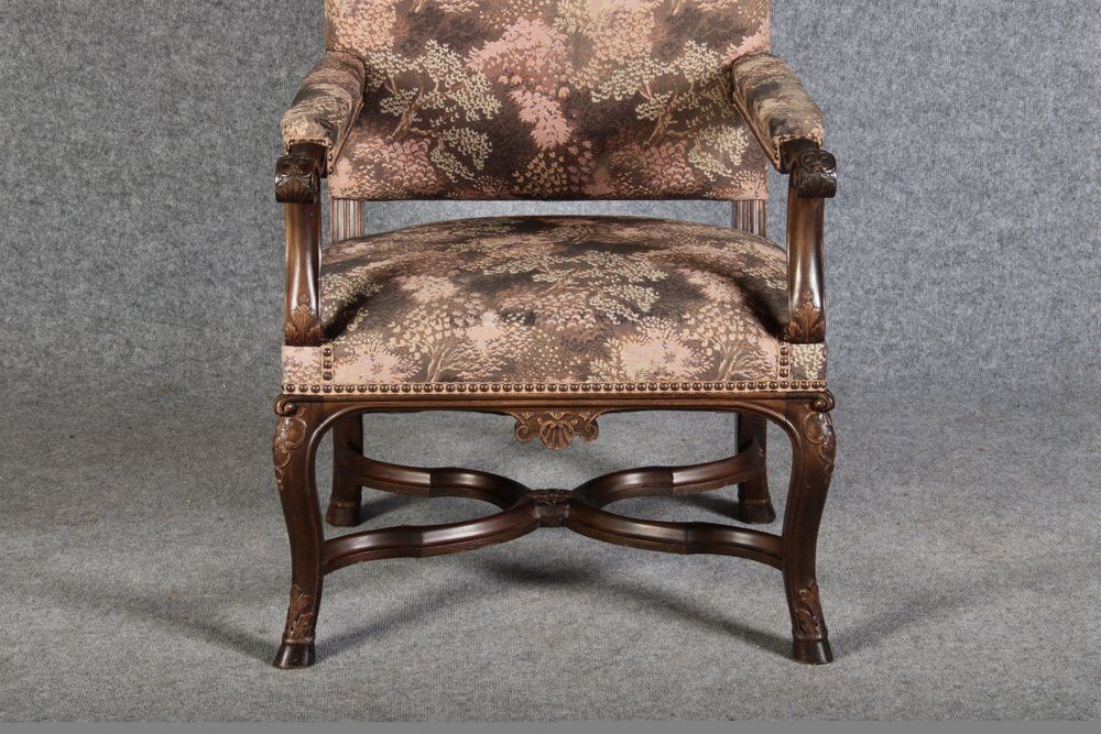 Antique Baroque Chair With Carving, 1880 photo Furniture