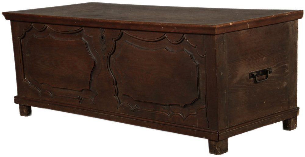 Antique Rococo Baroque Chest In Oak, 1770 photo for sale