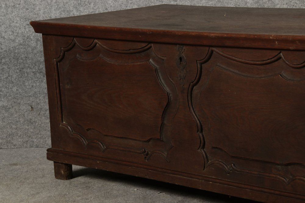 Antique Rococo Baroque Chest In Oak, 1770 photo vintage