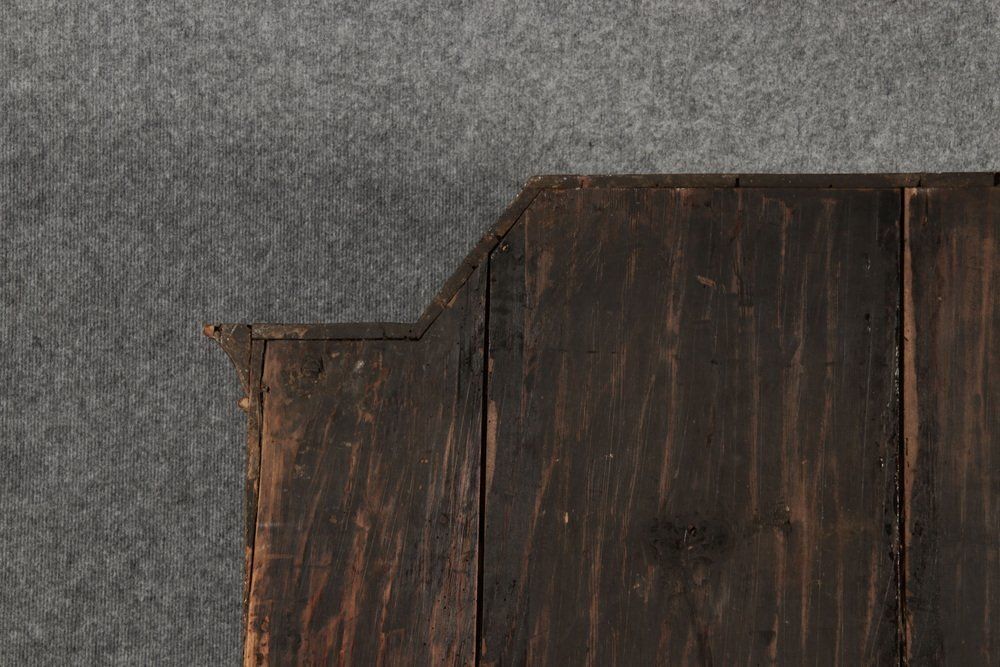 Baroque Narrow Secretary In Walnut Veneer, 18th Century photo furniture
