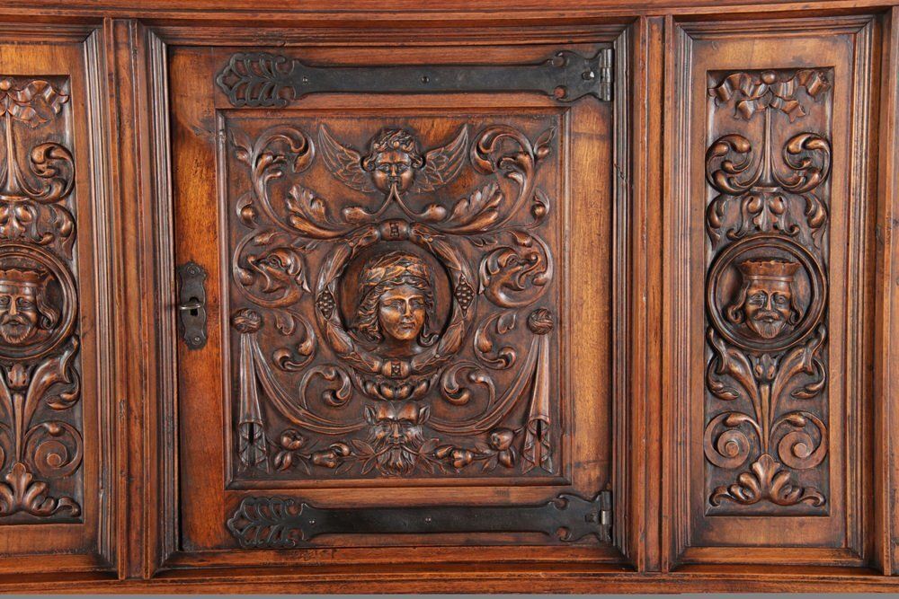 Antique Historicism Cabinet With Lions, 1900s photo 1419.0