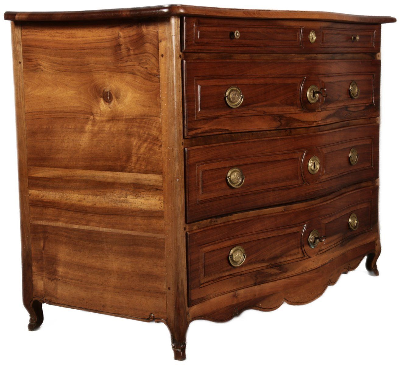 18th Century Baroque Chest Of Drawers In Walnut, 1760s photo furniture