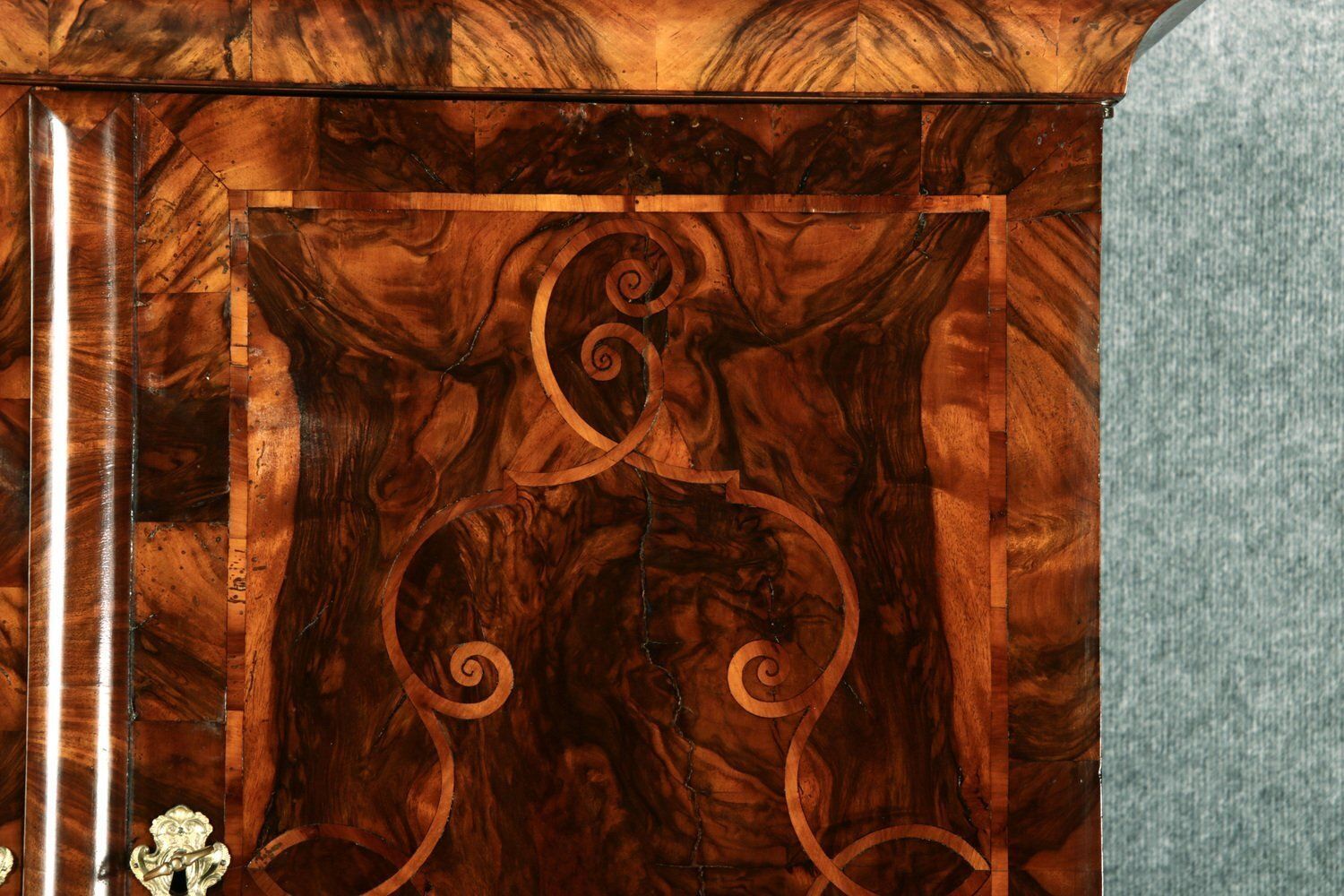 photo buy Baroque Secretary Walnut With Inlays, 1740s