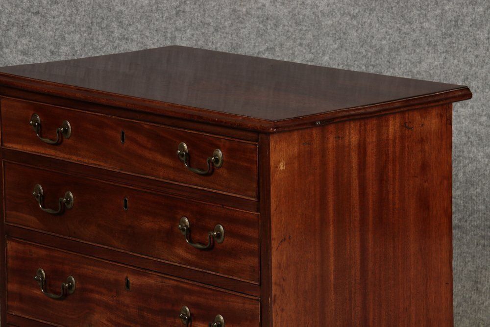 Small English Chest Of Drawers, Late 19th Century photo vintage