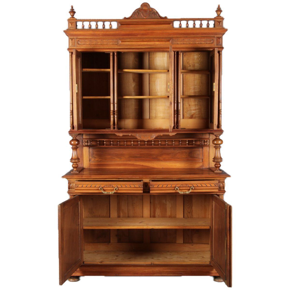 Antique Historicism Buffet In Walnut, 19th Century photo Furniture