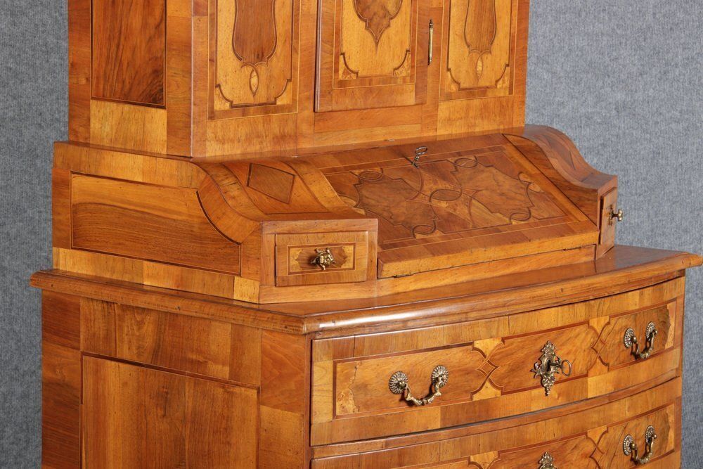 photo buy Baroque Secretaire In Walnut, 18th Century