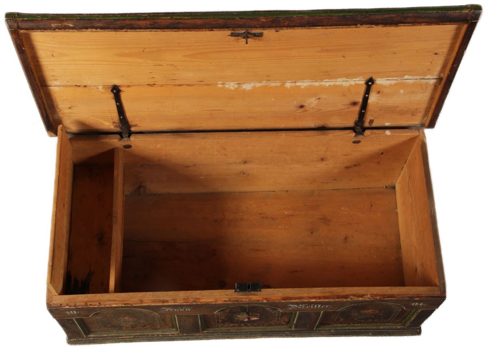 Antique Bevelled Softwood Chest, 1900 photo furniture