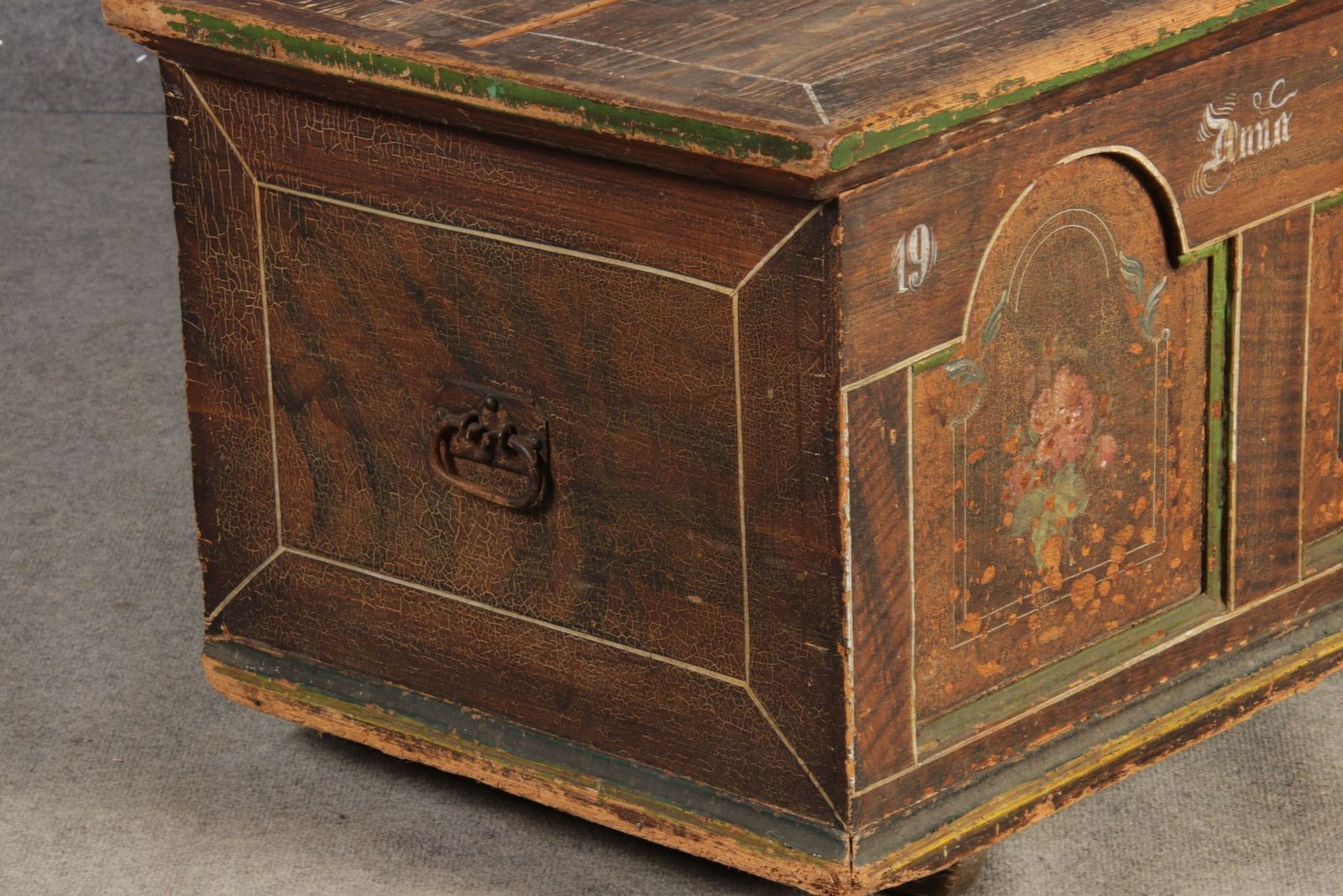 photo buy Antique Bevelled Softwood Chest, 1900